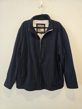 Rainforest Jacket Mens XL Navy Blue Windbreaker Full Zip Long Sleeve Outdoors
